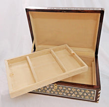 Load image into Gallery viewer, J80W XXL Mother of Pearl Mosaic Chest Egyptian Rectangular Jewelry Box