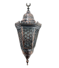 Load image into Gallery viewer, BR408 Antique Style Cast Brass Frosted White Glass Egyptian Net Wall Sconce
