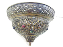 Load image into Gallery viewer, BR283 Fancy Handmade Brass Wall Sconce with Gems Bronze Finish