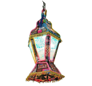AA124 Egyptian RAMADAN Decoration Eid khayamiya Textile Floor Hanging Lantern
