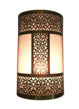 Load image into Gallery viewer, B296 Unique Moroccan Handmade Brass Wall Decor LED Light Fixture Sconce