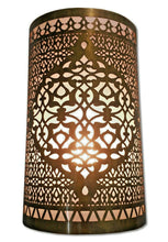 Load image into Gallery viewer, B297 Awesome Moroccan Oriental Handmade Brass Wall Decor LED Light Sconce