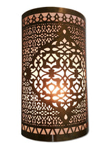 Load image into Gallery viewer, B297 Awesome Moroccan Oriental Handmade Brass Wall Decor LED Light Sconce