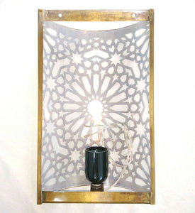 B298 Awesome Arabian Oriental Handmade Brass Wall Decor LED Light Sconce