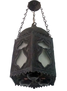 BR267 Handmade Antique Style Arabic Art Hanging Brass Lamp/Lantern