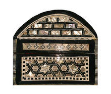 Load image into Gallery viewer, J42 Gorgeous Mother of Pearl Mosaic Trinket Egyptian Bombe Bombay Jewelry Box