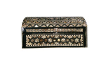 Load image into Gallery viewer, J42 Gorgeous Mother of Pearl Mosaic Trinket Egyptian Bombe Bombay Jewelry Box