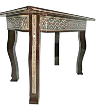 Load image into Gallery viewer, W164 Moroccan Handcraft Mother Pearl Large Rectangular Brown Coffee Side Table