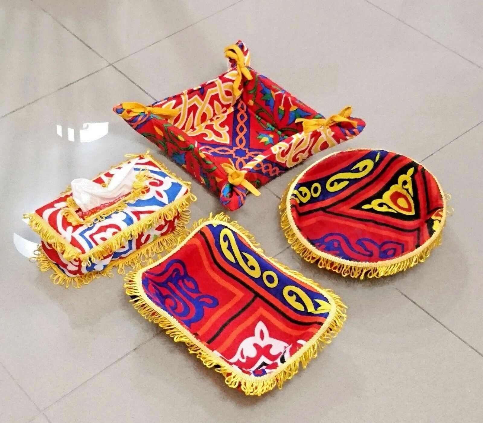 AA100 Ramadan Decoration Egyptian Square Fabric Table LED Kids Fanous –  click2Egypt