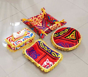 AA92 Ramadan Decoration Egypt Islamic Eid khayamiya Textile Colored Fabric Set