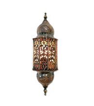 Load image into Gallery viewer, BR145W Nice Handmade Moroccan Wall LED Sconce CAST Brass Scallop Pattern